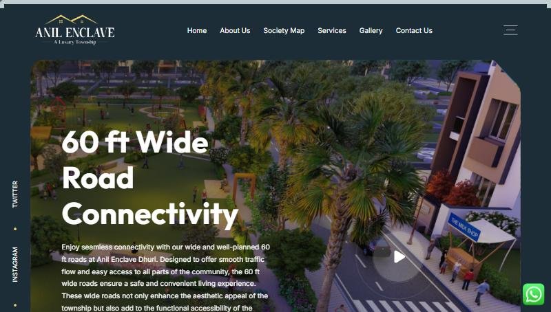 Anil Enclave Dhuri – Real estate township website by wesrz