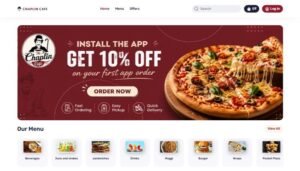 The Chaplin Cafe – Online ordering web app by wesrz