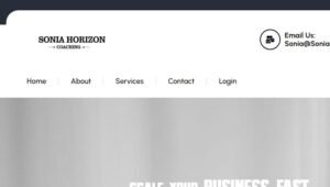Sonia Horizon Coaching – Business coaching website by wesrz